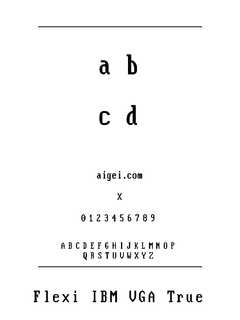 ​vga866 字体下载｜复古点阵设计资源